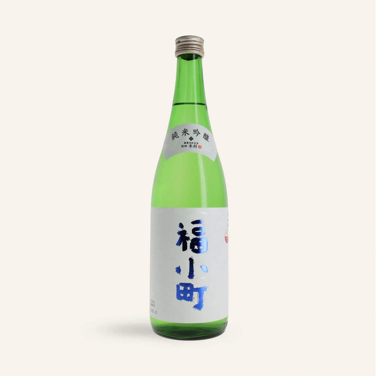 Fukukomachi Junmai Ginjo Sake 720ml (15.5% Vol)