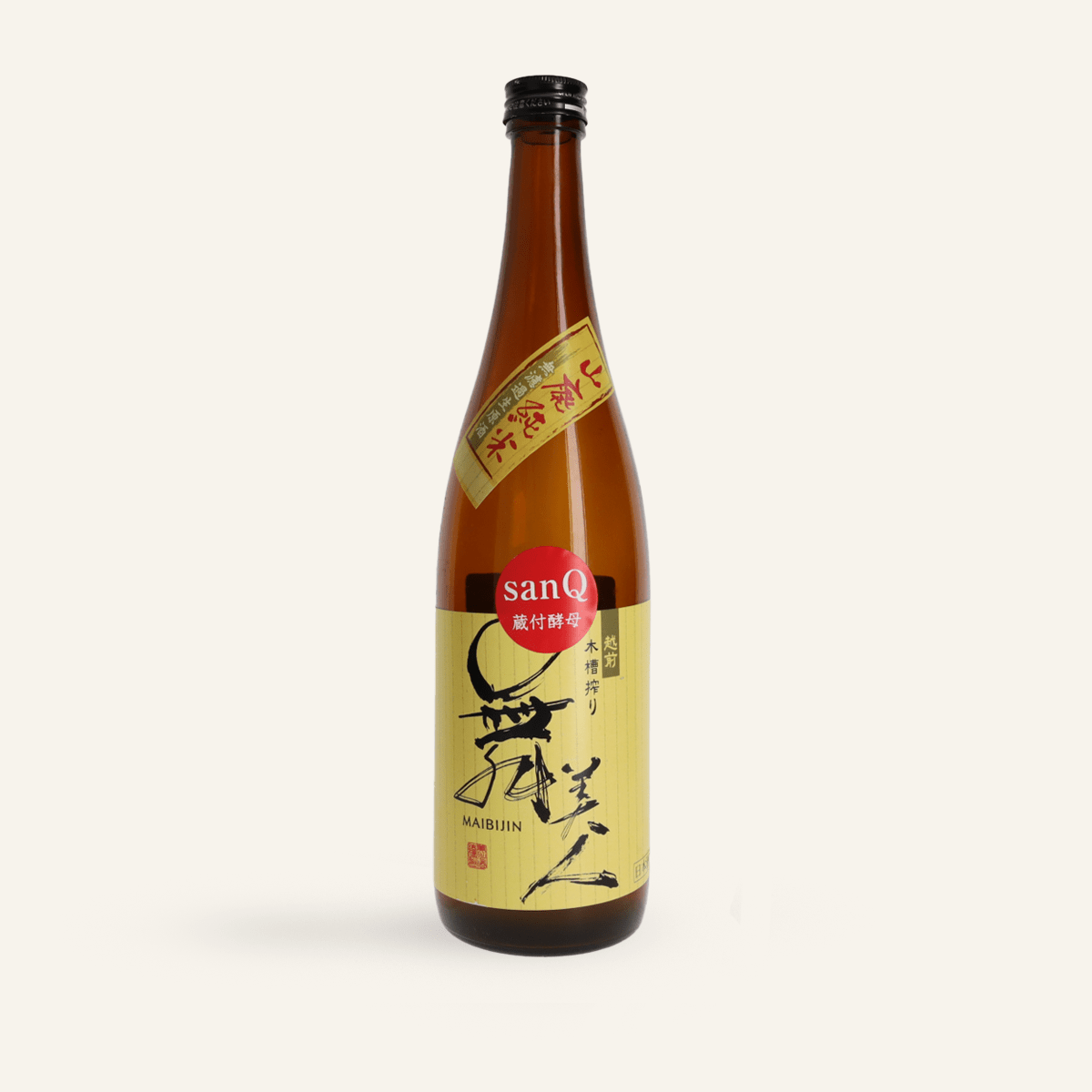 Maibijin Yamahai Junmai Muroka Namagenshu Sake "sanQ" 720 ml (16.2% vol.)