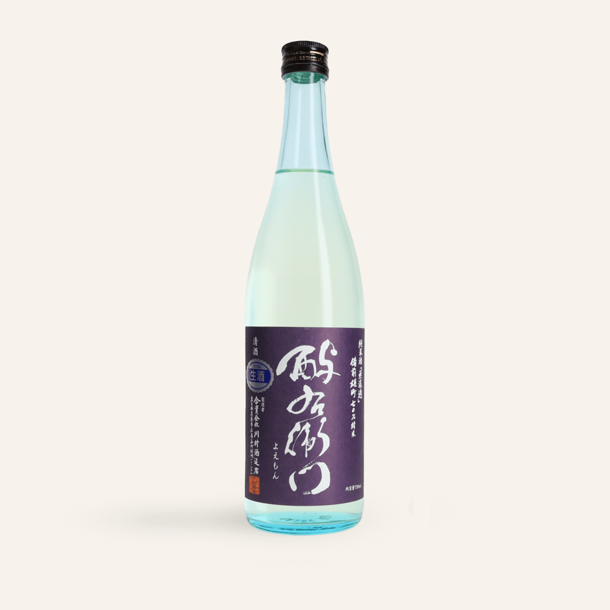 Yoemon Junmai Nama Genshu Omachi Sake 720ml (16.7% vol.)