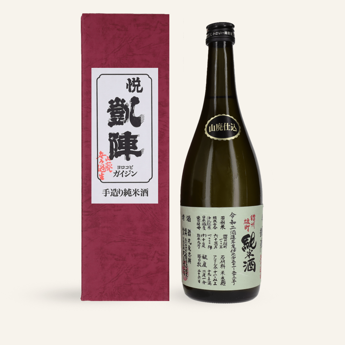 Gaijin Yamahai Junmai Sanshu-Omachi Sake 720ml (17.5% vol.)