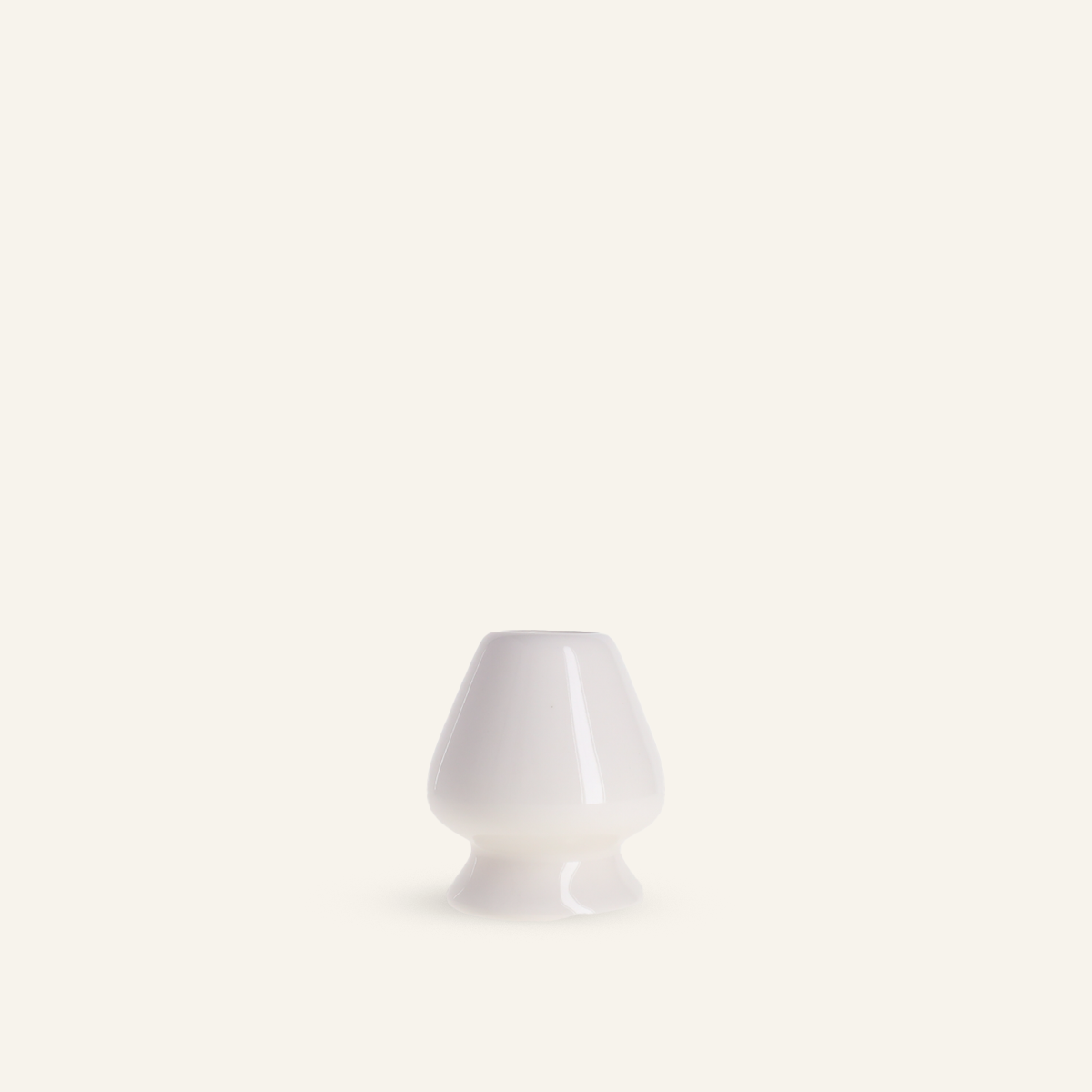 White porcelain matcha whisk holder