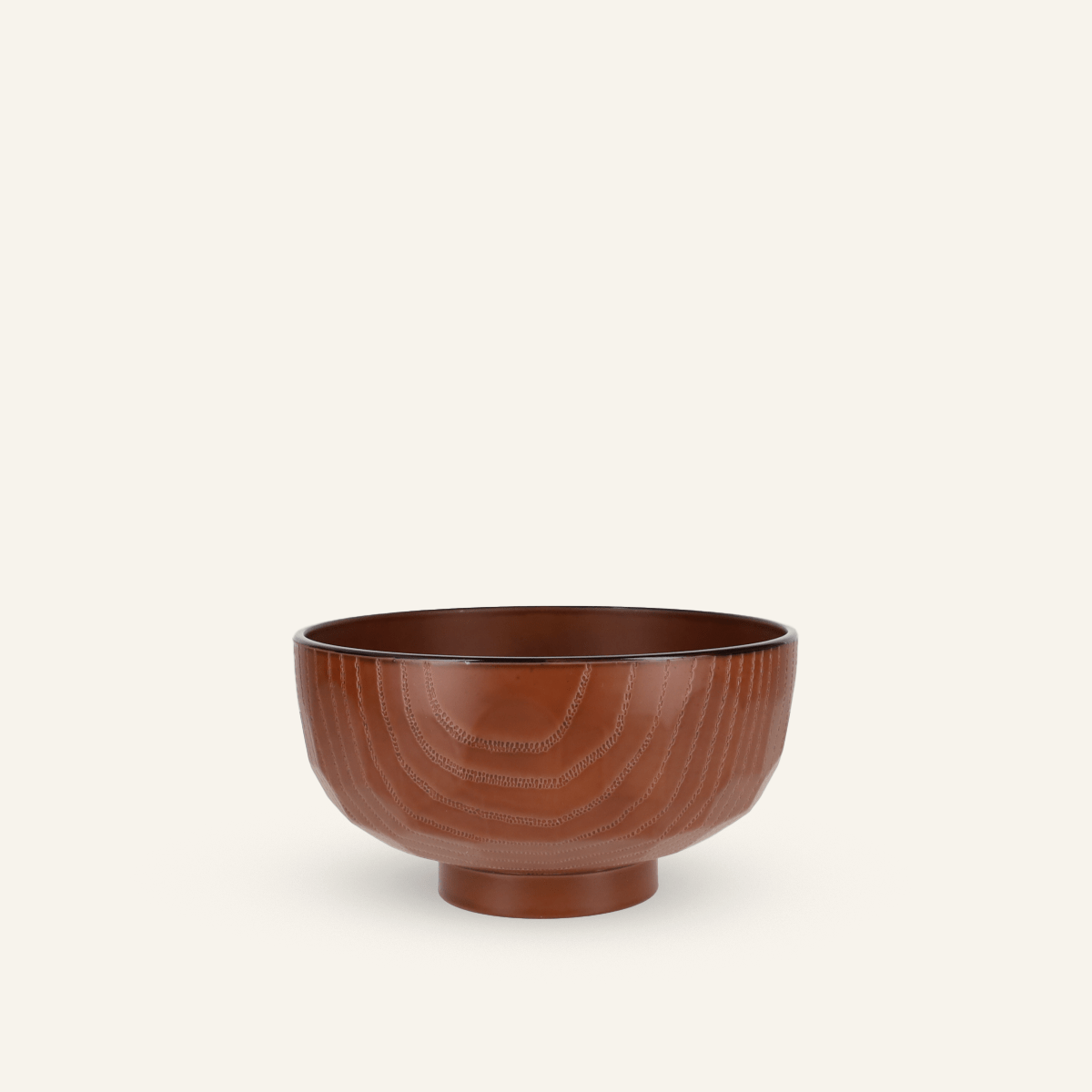 Brown turtle "shell" resin bowl