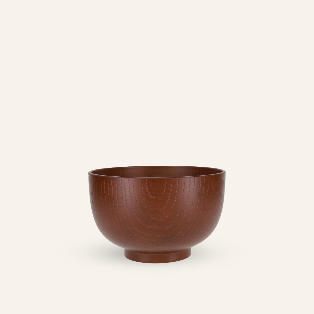 Brown resin bowl "sonori"