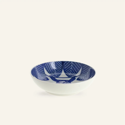 Petite assiette creuse en porcelaine motifs "Singe suspendu"