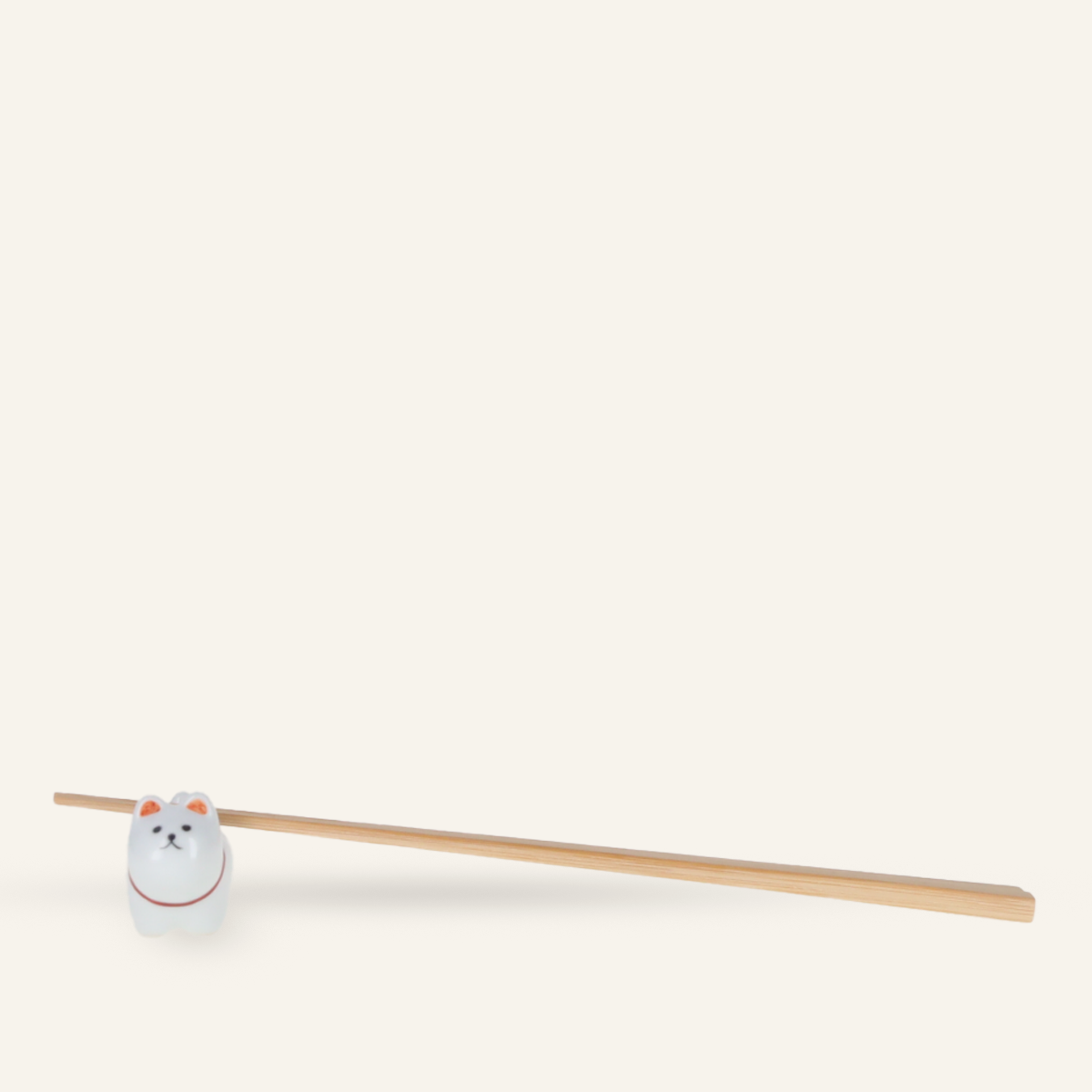Hasamiyaki porcelain "dog" chopstick rest