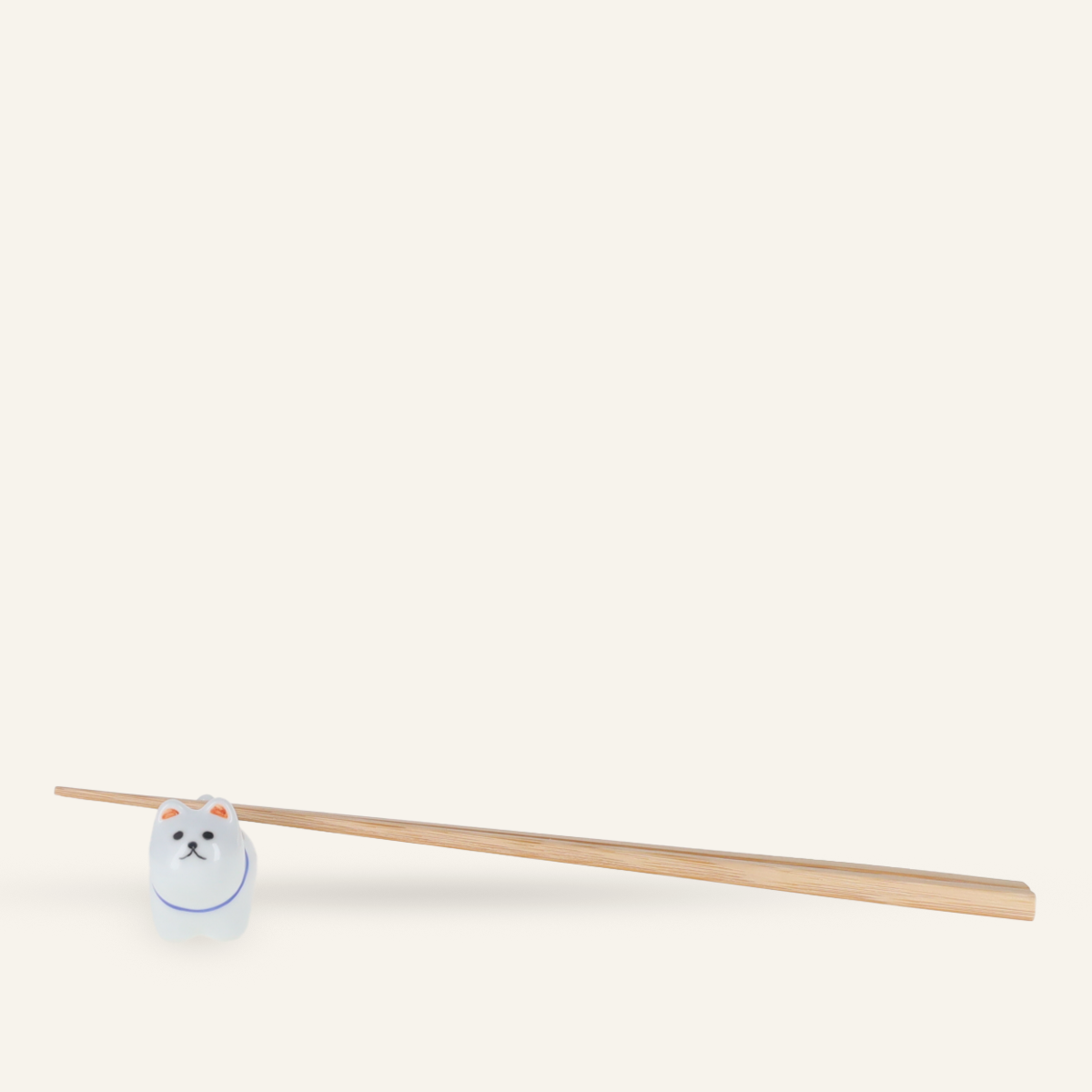 Hasamiyaki porcelain "dog" chopstick rest