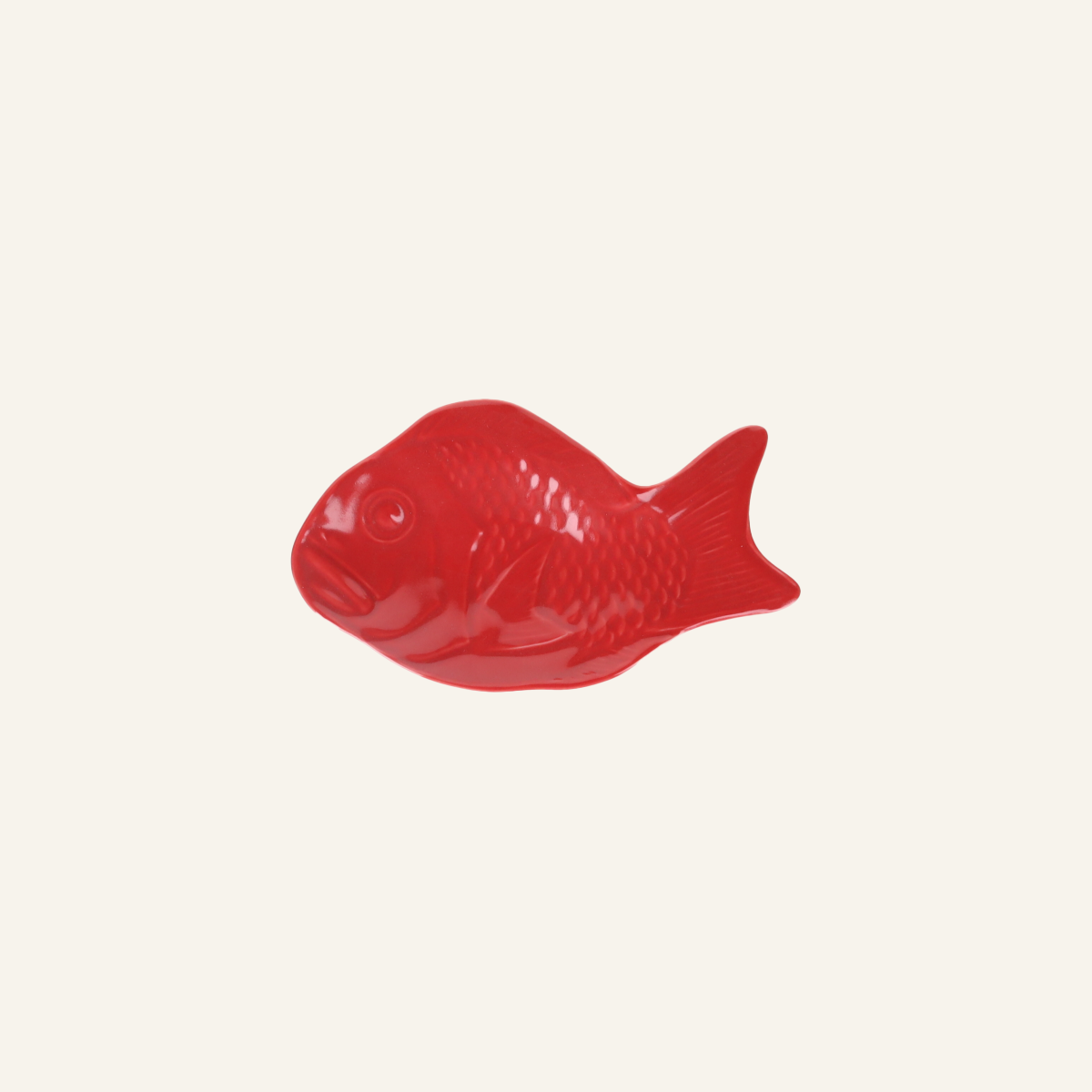 Hasamiyaki porcelain plate "Sea Bream"