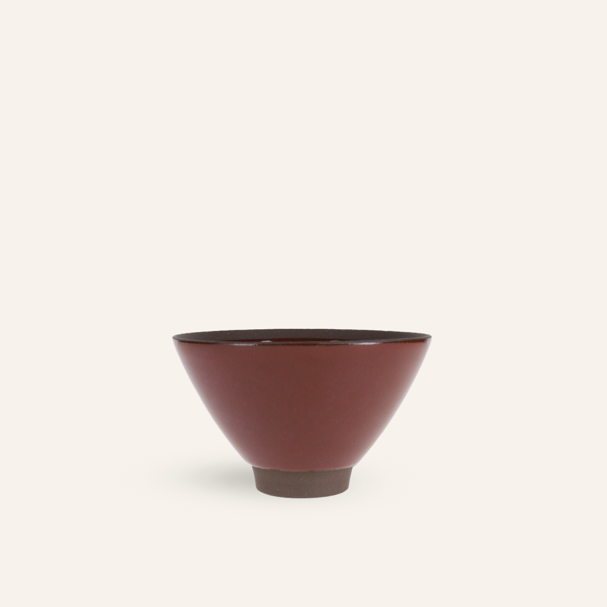 Hasamiyaki "sui" ceramic rice bowl