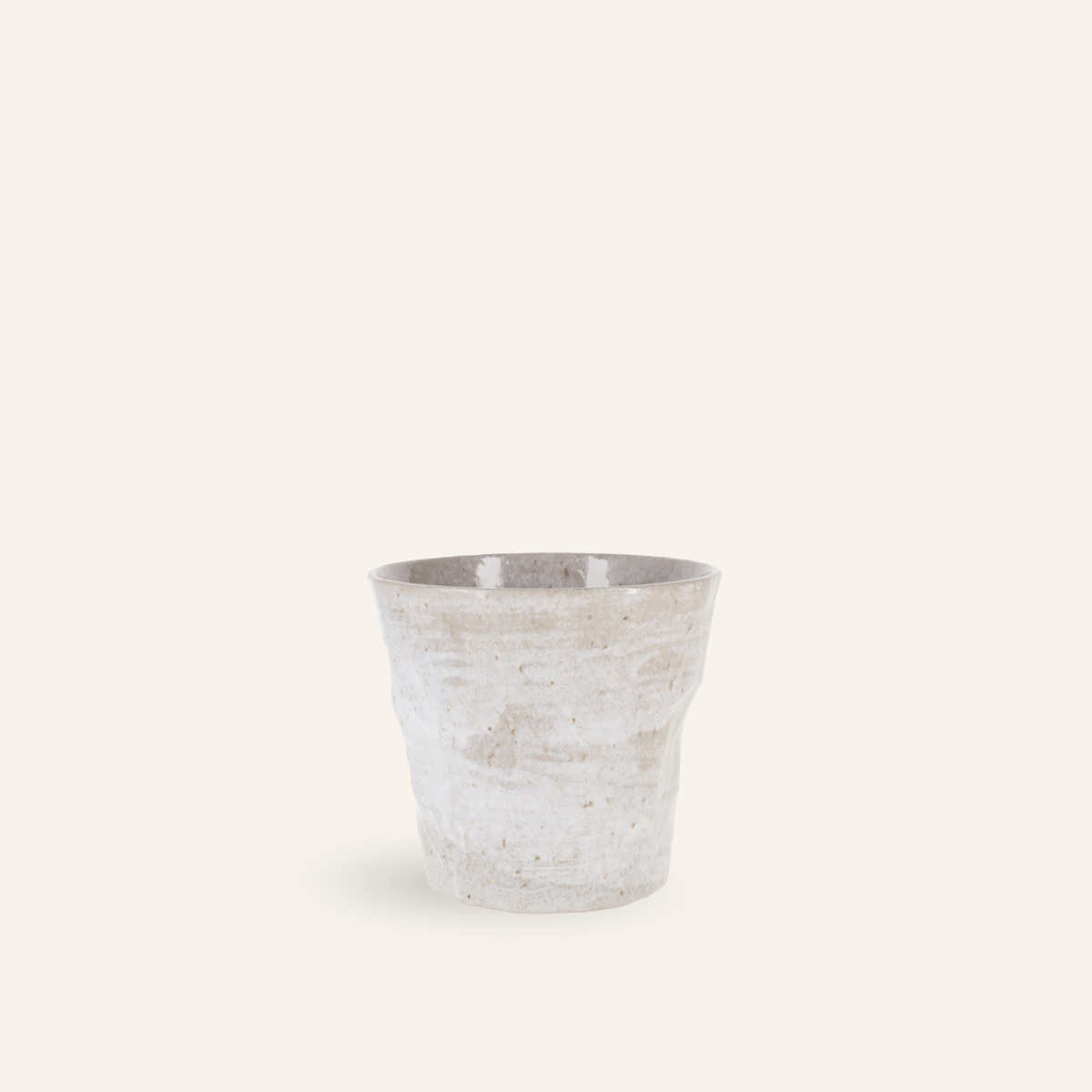 Minoyaki "tataki" fine earthenware glass