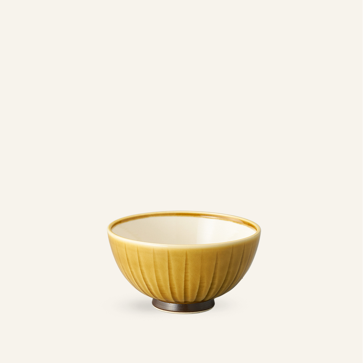 Setoyaki "sogi" fine earthenware rice bowl
