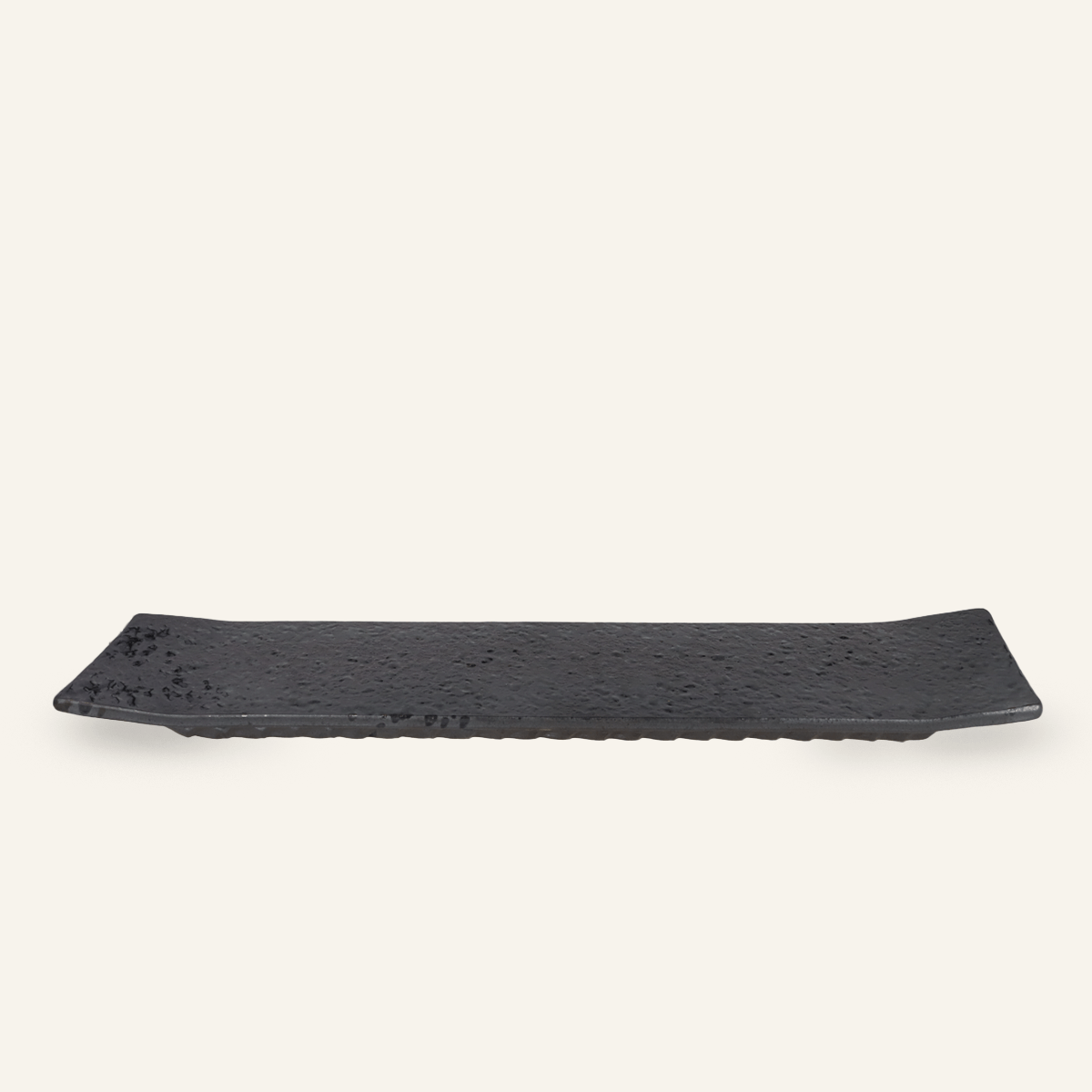 Longue assiette rectangulaire céramique Bankoyaki "yuuraku"