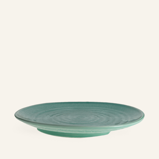 Large fine earthenware plate Bankoyaki "toruco"