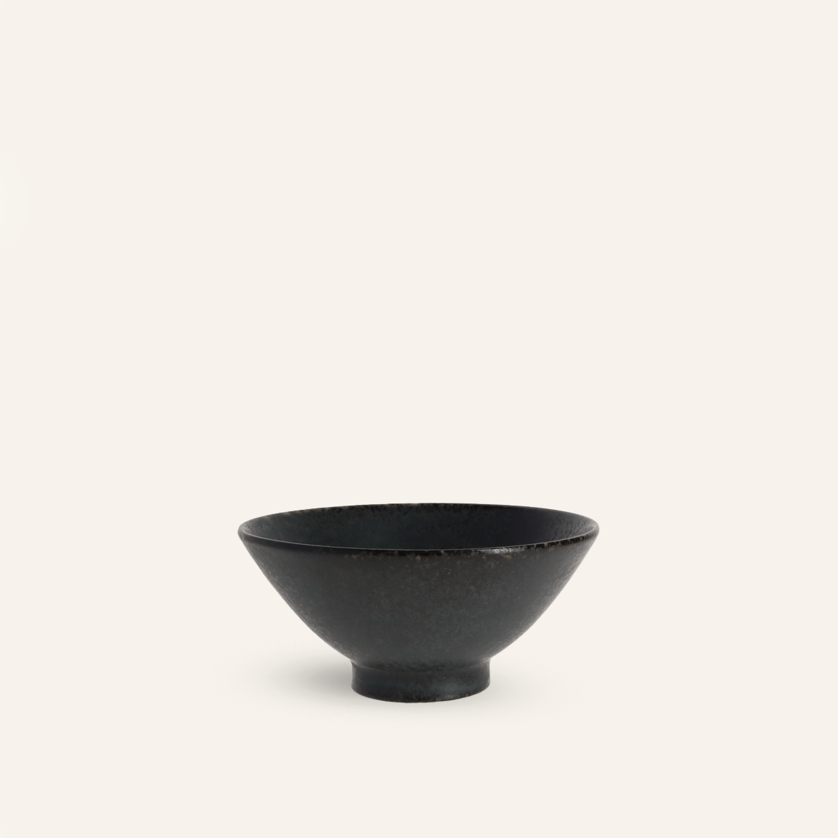 Minoyaki "midori" fine earthenware green rice bowl