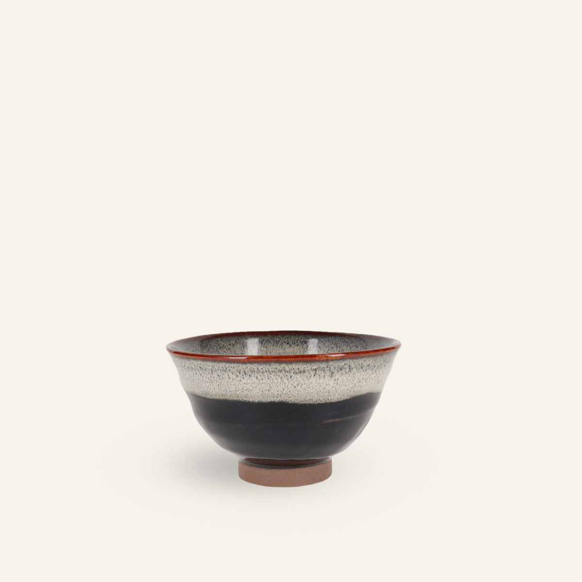 Setoyaki "unofu" ceramic rice bowl