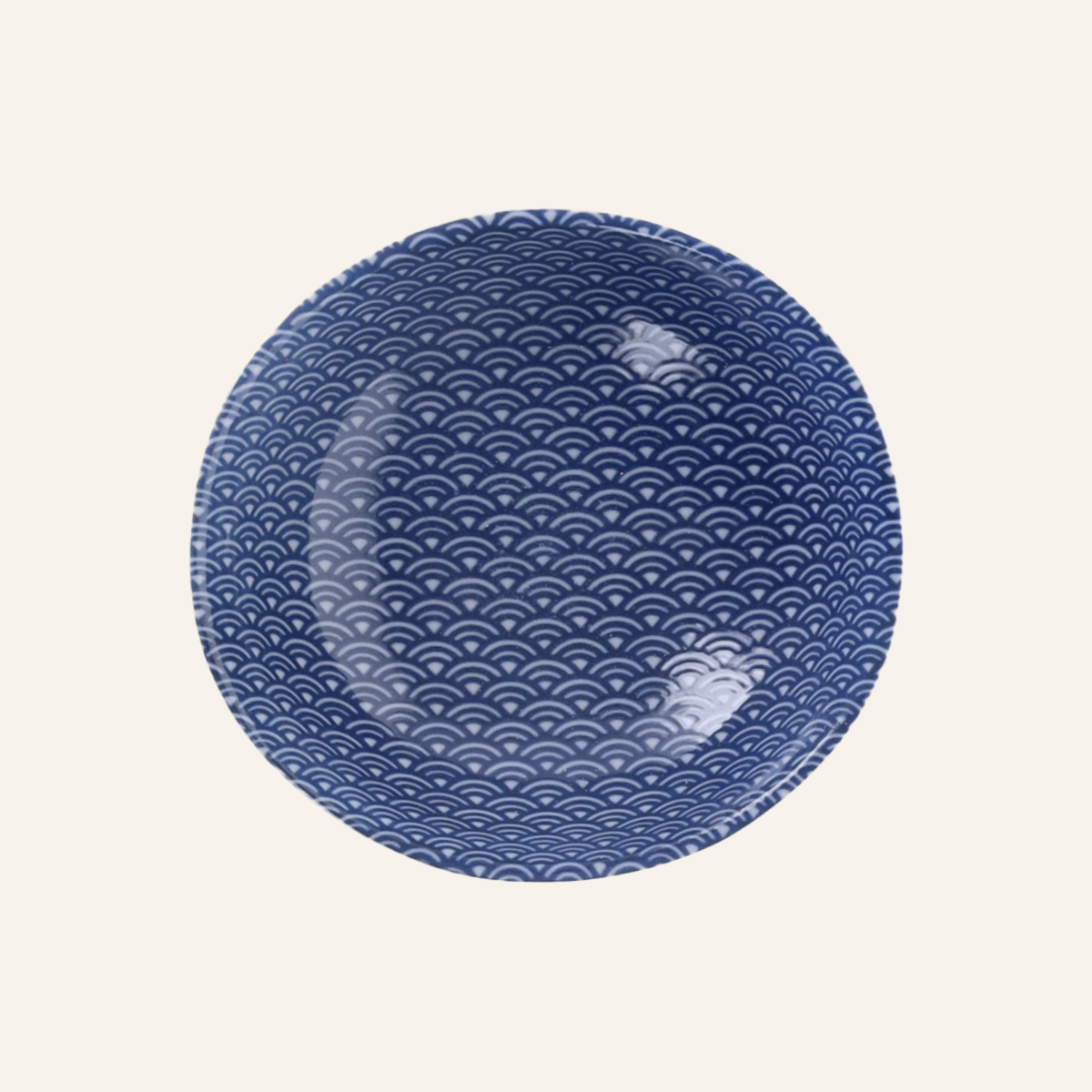 Petit bol en porcelaine Minoyaki "seigaiha"