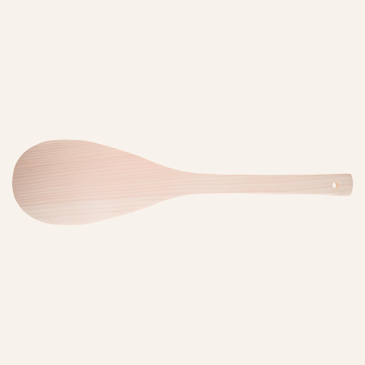 Very large Hinoki Shakushi cypress rice paddle
