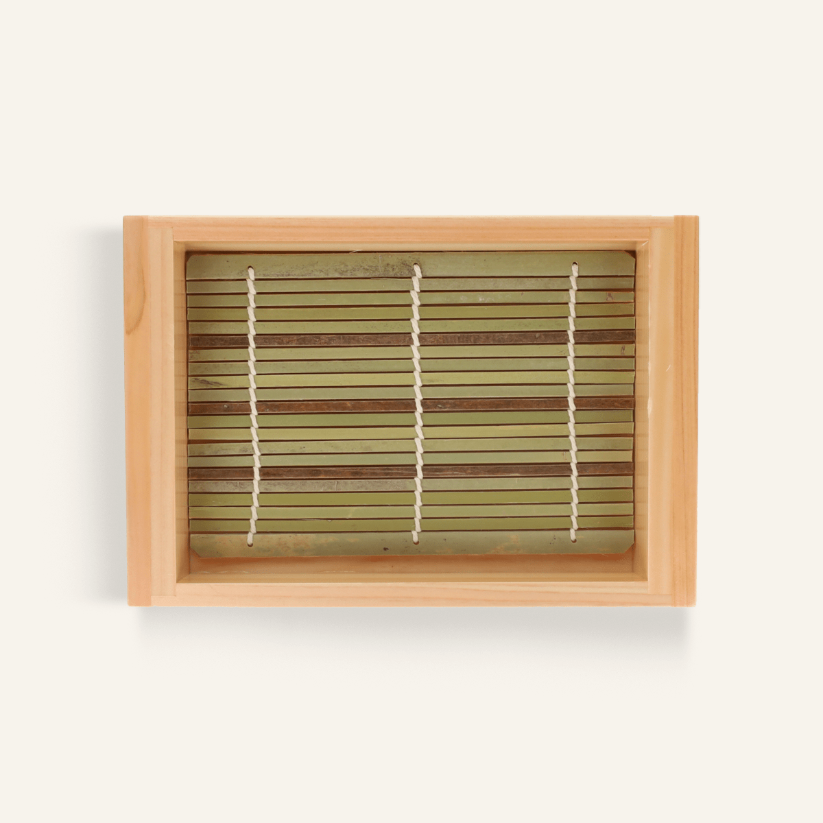 Small wooden soba tray for Itasoba