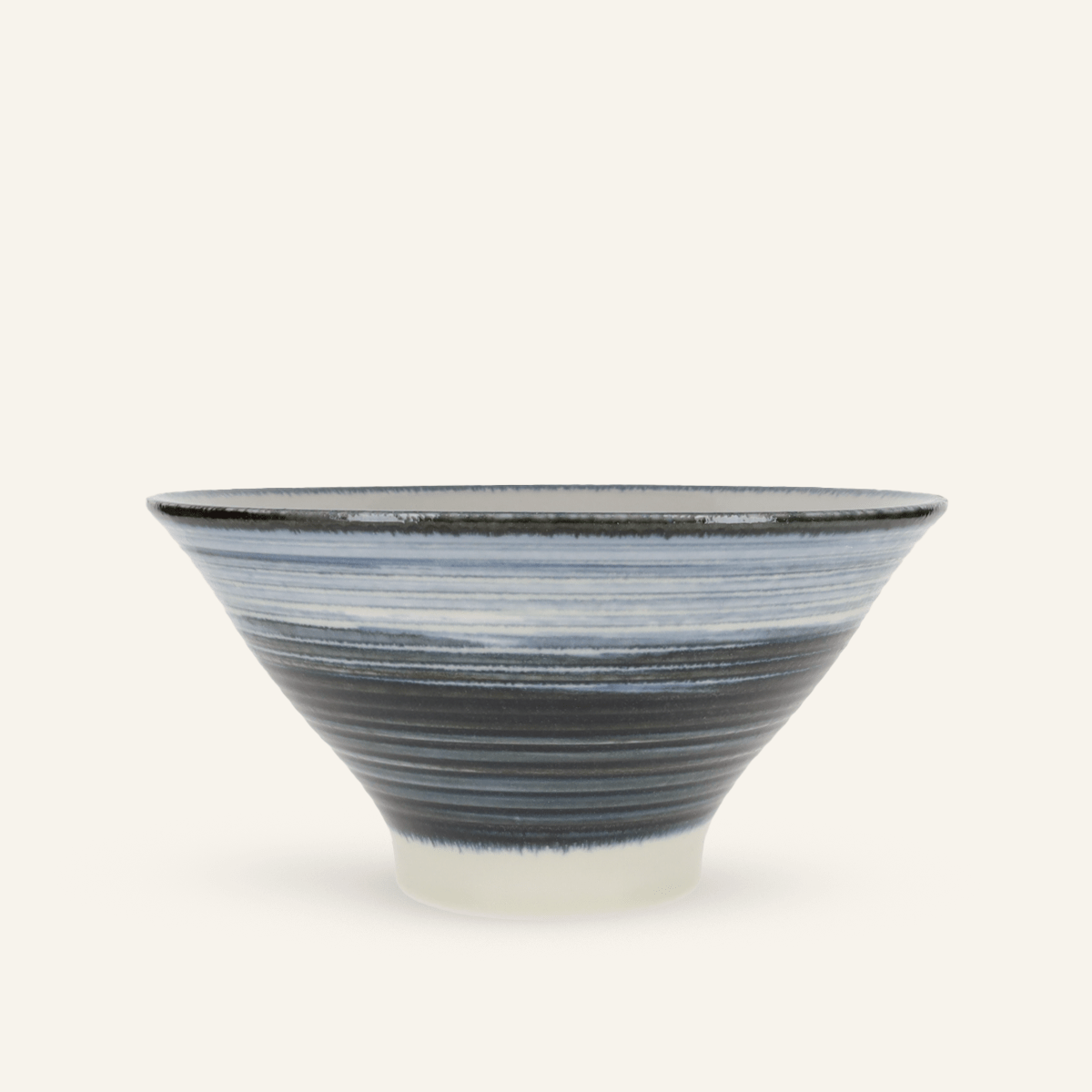 Minoyaki "Hama" fine earthenware noodle bowl
