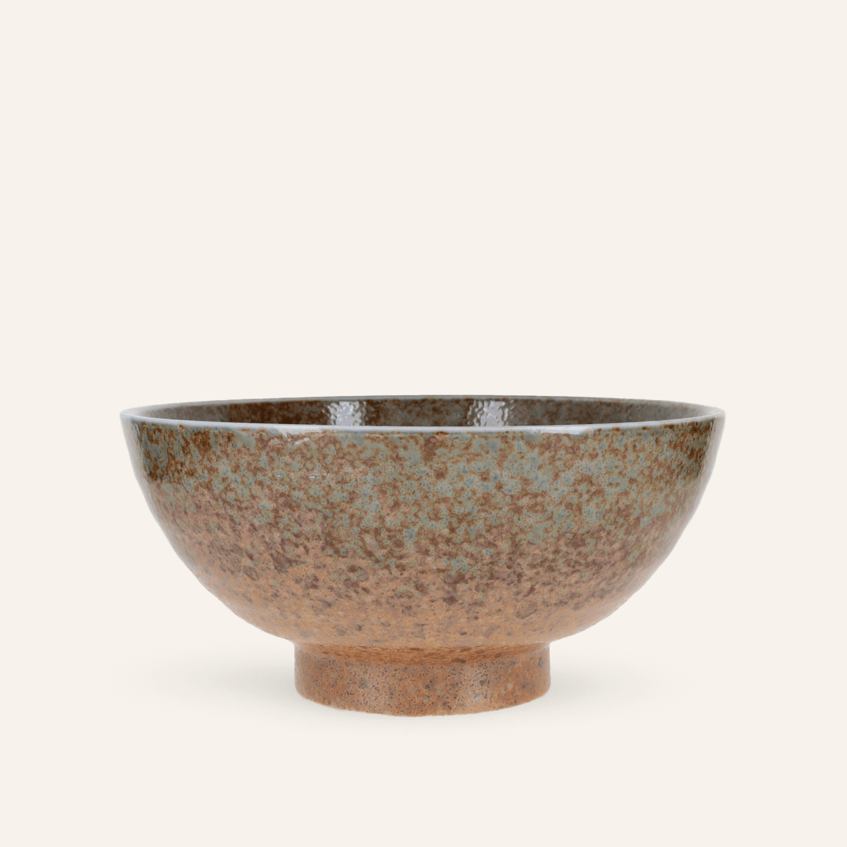 Minoyaki "mingei" fine earthenware noodle bowl