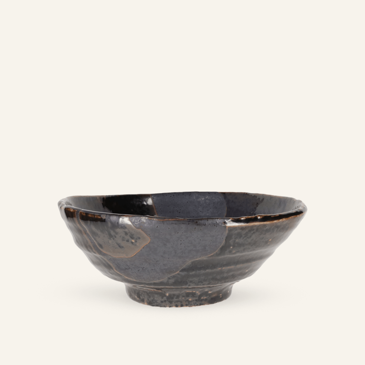 Minoyaki "Izayoi" fine earthenware noodle bowl