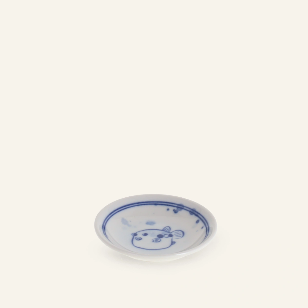 Coupelle en porcelaine "Poisson-globe"