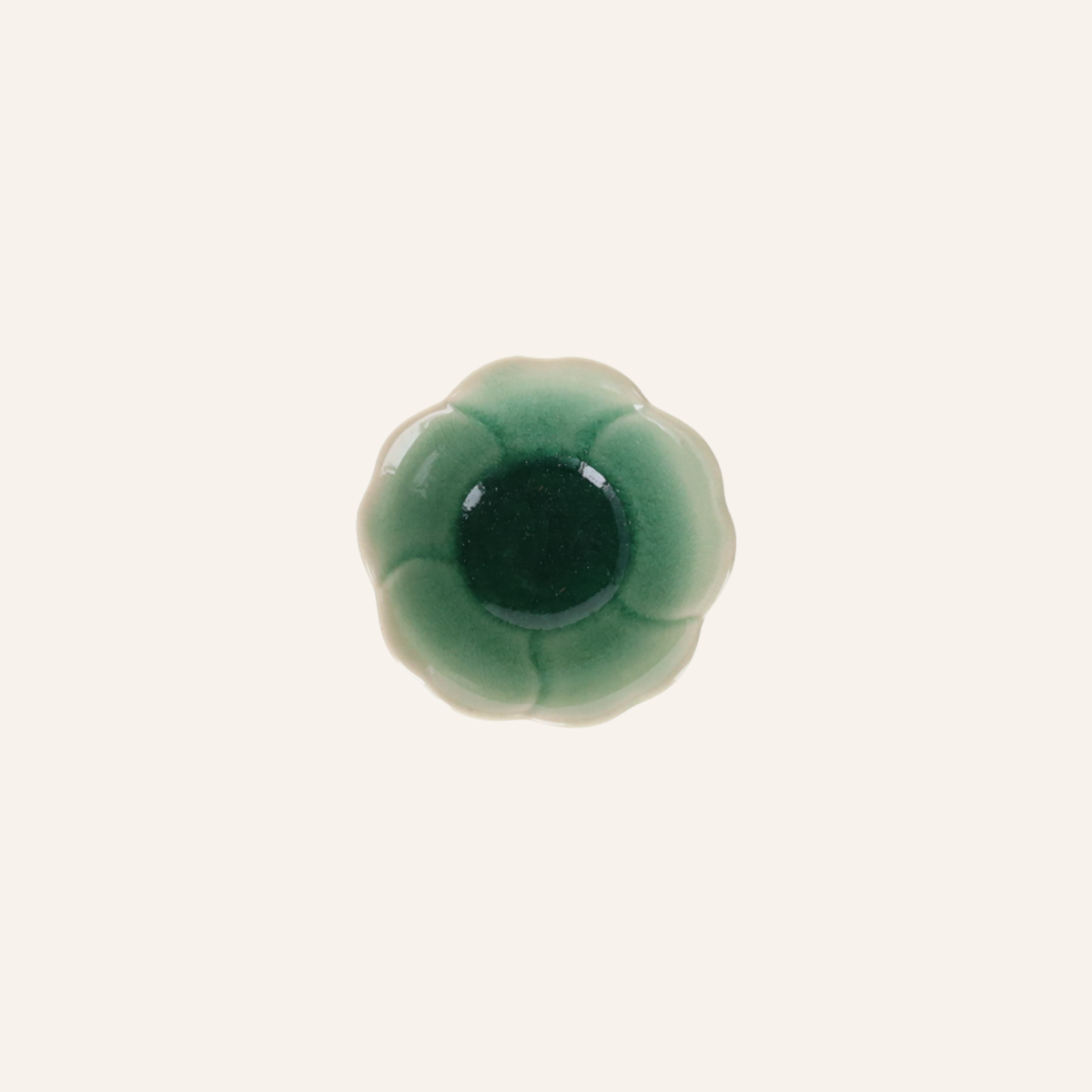 Setoyaki ceramic flower amuse bouche bowl