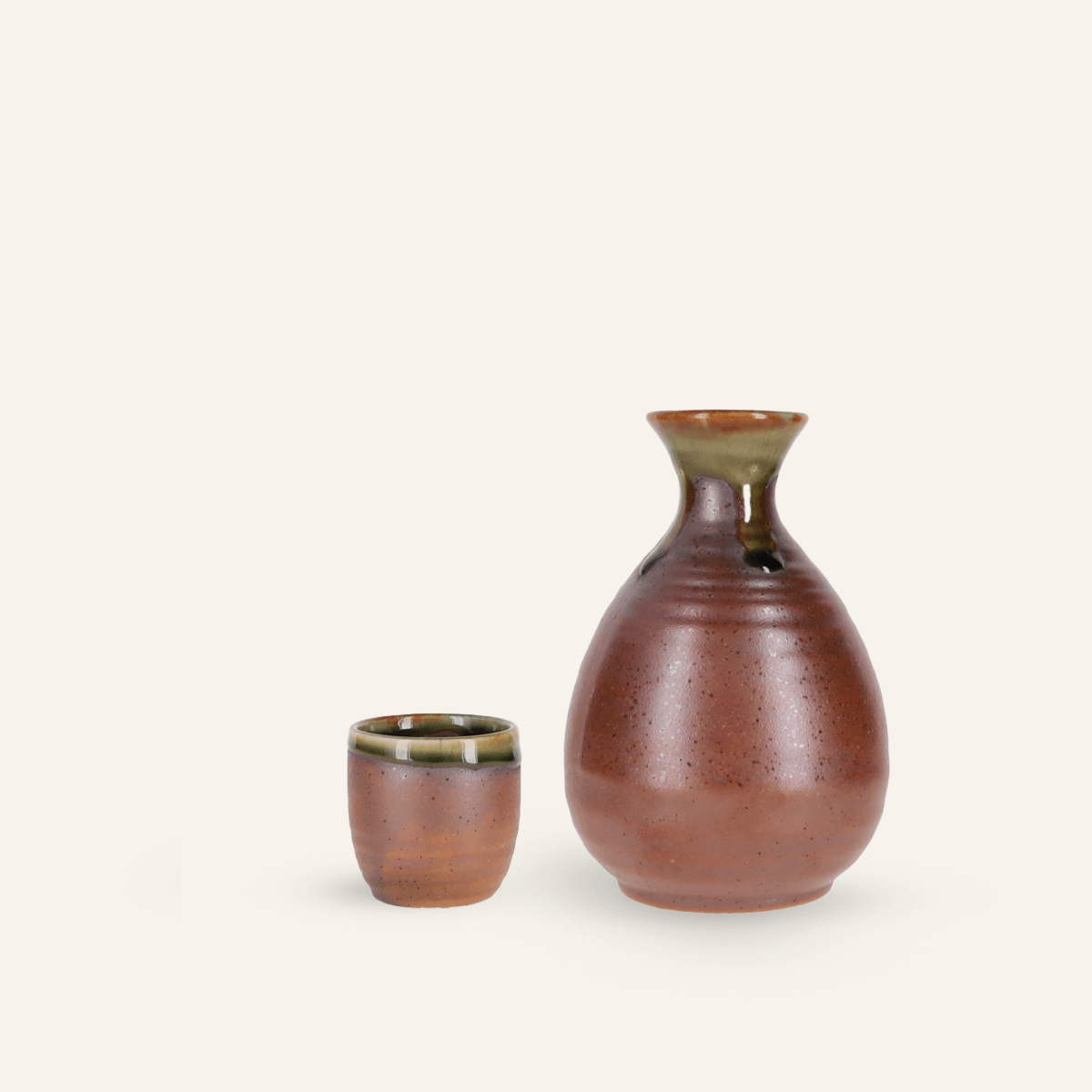 Minoyaki "dakuryuu" fine earthenware sake cup