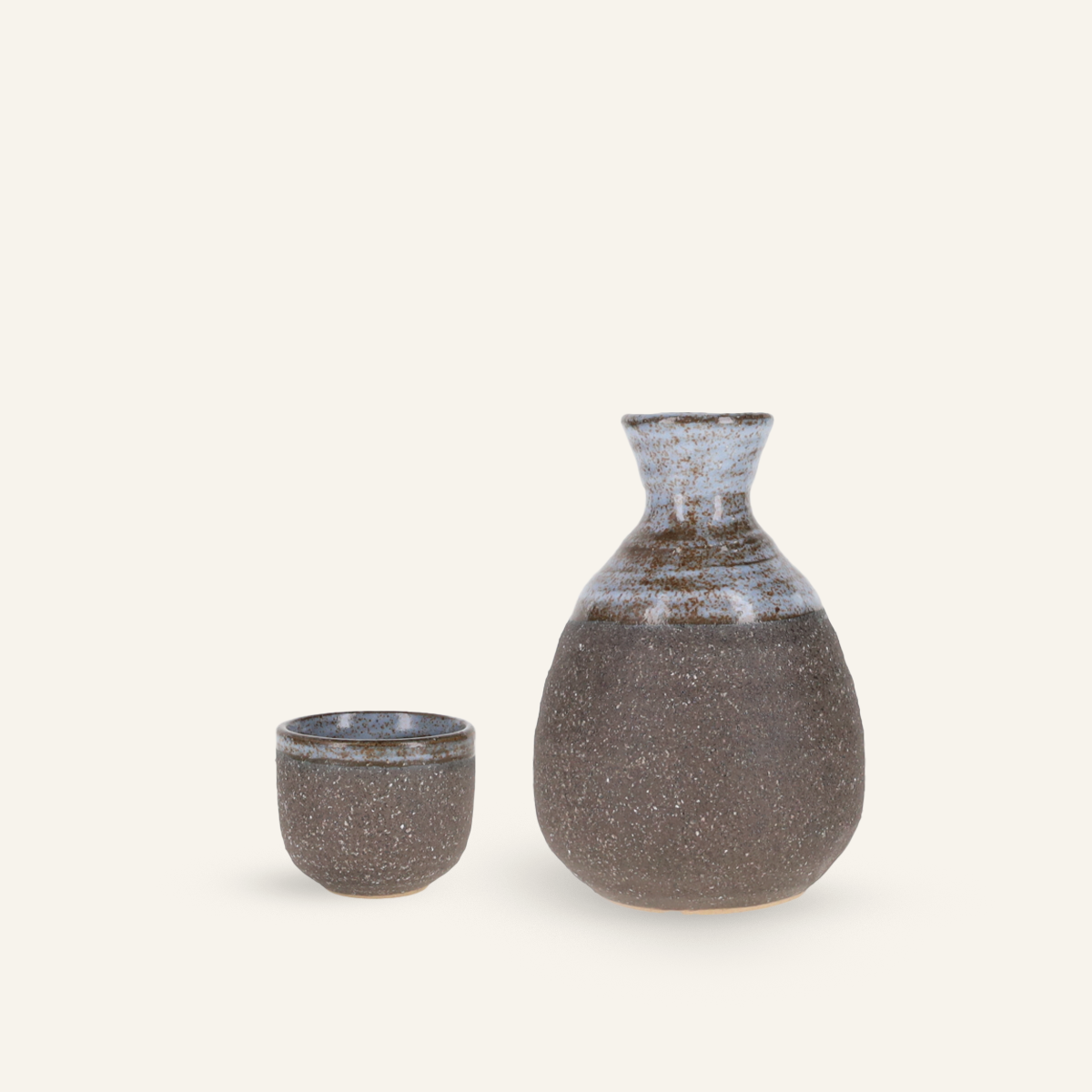 Minoyaki "tochi" fine earthenware sake cup