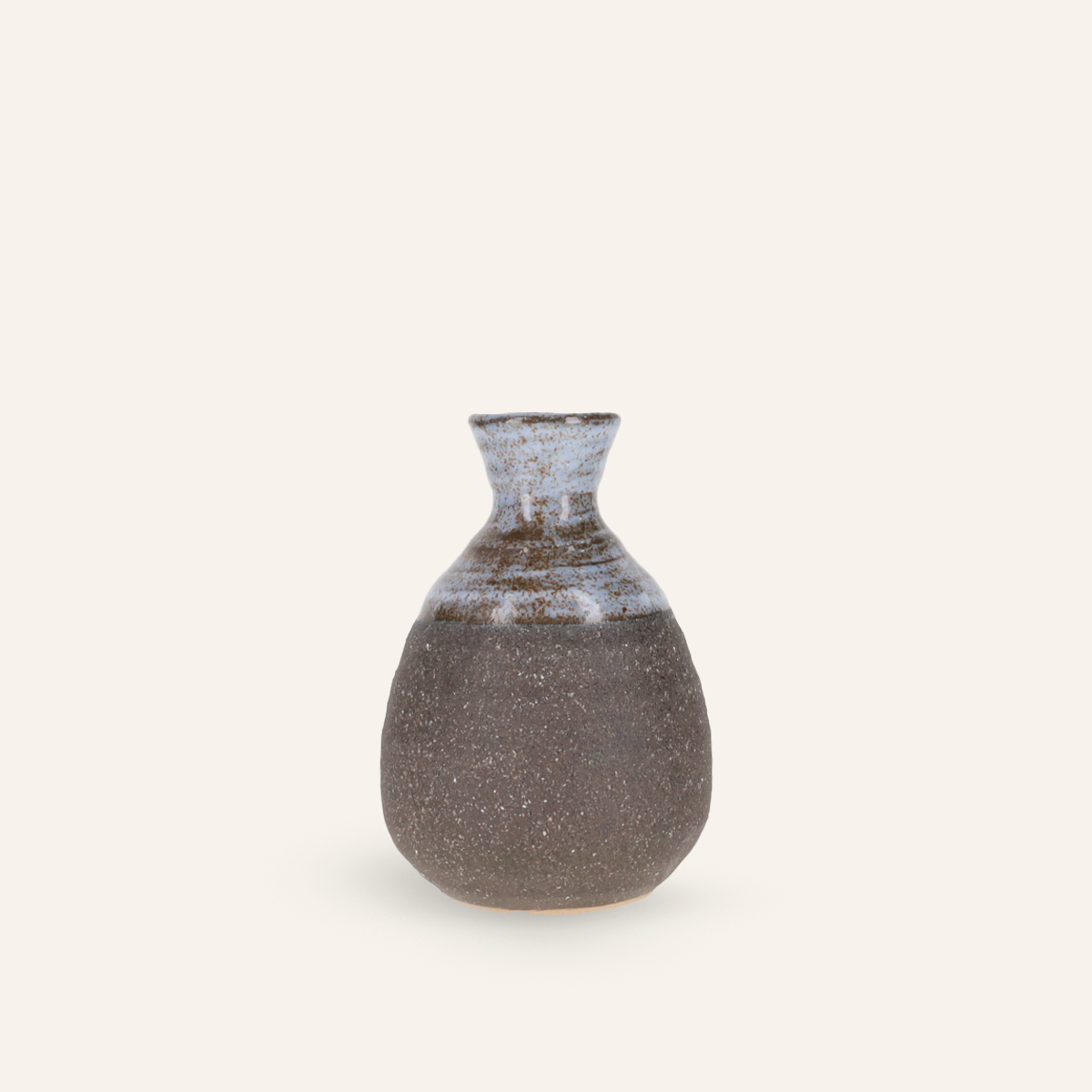 Carafe à saké Tokkuri faïence fine Minoyaki "tochi"