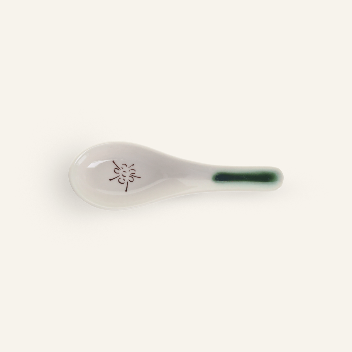 Rengé spoon, fine earthenware Setoyaki "renge"