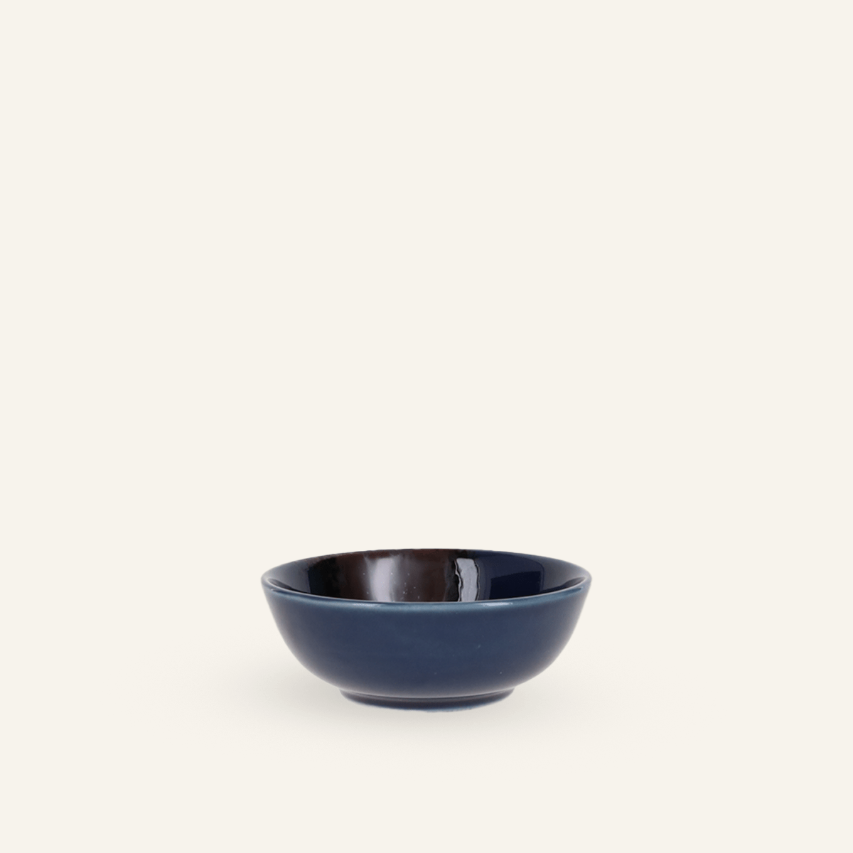 Small fine earthenware bowl Minoyaki "rurisabi"