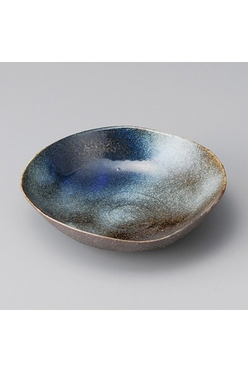 fine earthenware blue bowl Minoyaki "mori no mizuumi"