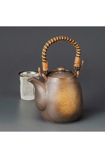 Fine earthenware Dobin traditional teapot with filter Minoyaki "Ami"