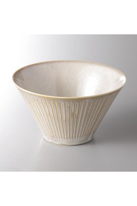 Fine earthenware donburi bowl Minoyaki "titane"