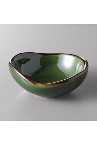 Fine earthenware bean-shaped small bowl Minoyaki "mame"