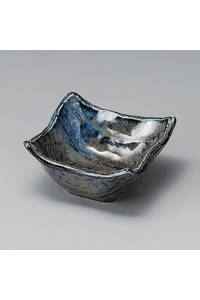 Fine earthenware small black bowl Minoyaki "orora"