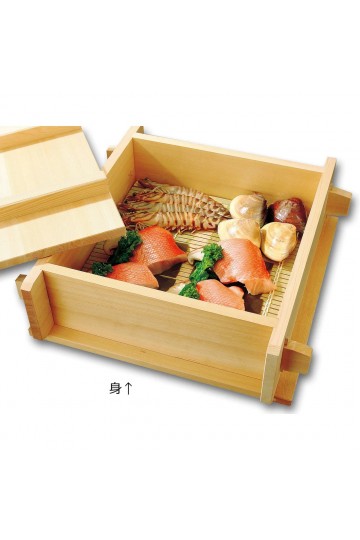 Wooden square steam cooker