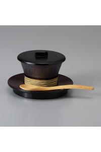 Fine earthenware chawanmushi bowl with lid Minoyaki "kinegata"