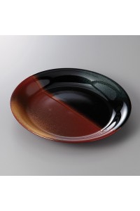 Fine earthenware large plate Minoyaki "akebono"