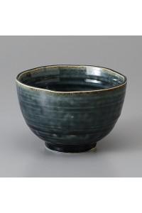 Fine earthenware donburi bowl Minoyaki "taki"