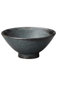 Fine earthenware green rice bowl Minoyaki "midori"