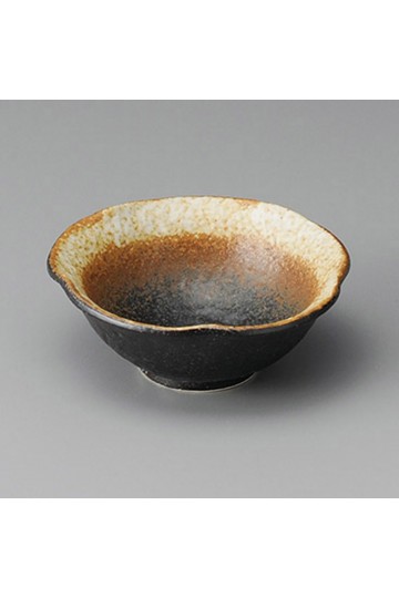 Fine earthenware flared bowl Setoyaki "aube"