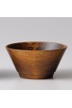 Aralia wood brown bowl "tasai"