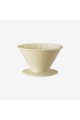 Dripper beige en porcelaine Hasamiyaki "Essence of life"