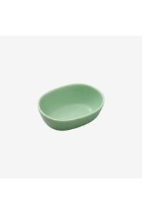Bol ovale vert en porcelaine Hasamiyaki "Essence of life"
