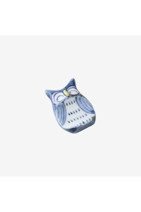 Repose baguettes en porcelaine Hasamiyaki "blue owl"