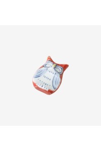 Repose baguettes en porcelaine Hasamiyaki "red owl"