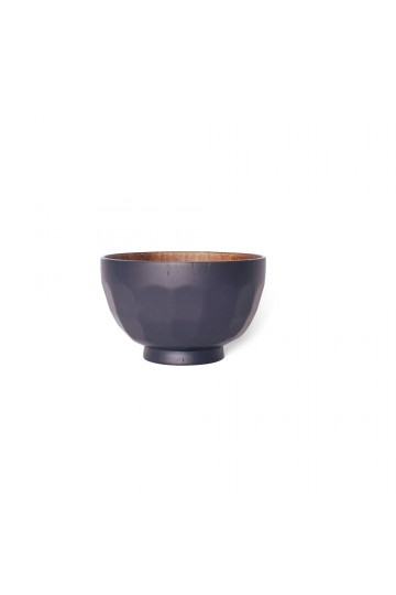 Jujube wood dark bleu bowl "kikko"
