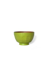 Jujube wood light green bowl "kikko"
