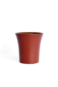 Tasse rouge vermillon en bois de jujubier